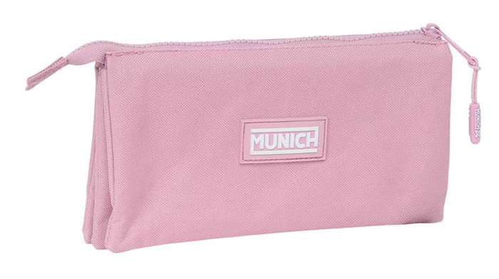 Safta Triple Munich Basicos Rosa - Porte-tout triple, jeu d'organisation pour enfants, 22 x 12 x 3 cm Safta Triple Munich Basicos Rosa - Porte-tout triple, jeu d'organisation pour enfants, 22 x 12 x 3 cm