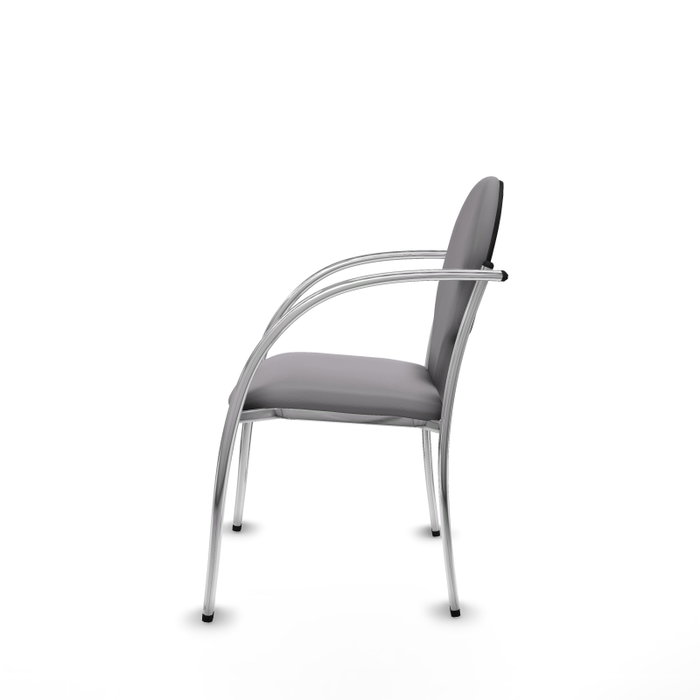 Piqueras Y Crespo Chaise Hellín en Similicuir Gris avec Accoudoirs Fixes Piqueras Y Crespo Chaise Hellín en Similicuir Gris avec Accoudoirs Fixes