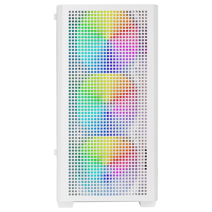 Mars Gaming Caisse MicroATX MC-VECTOR avec 4 Ventilateurs ARGB, Panneau Mesh, Fenêtre en Verre Trempé, USB-C
