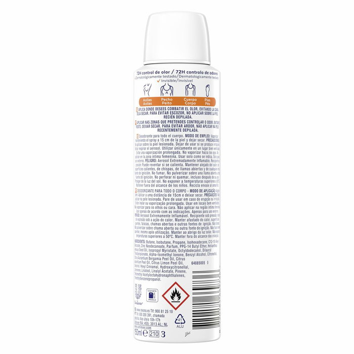 Rexona Fresh Citrus Déodorant Spray Unisexe
