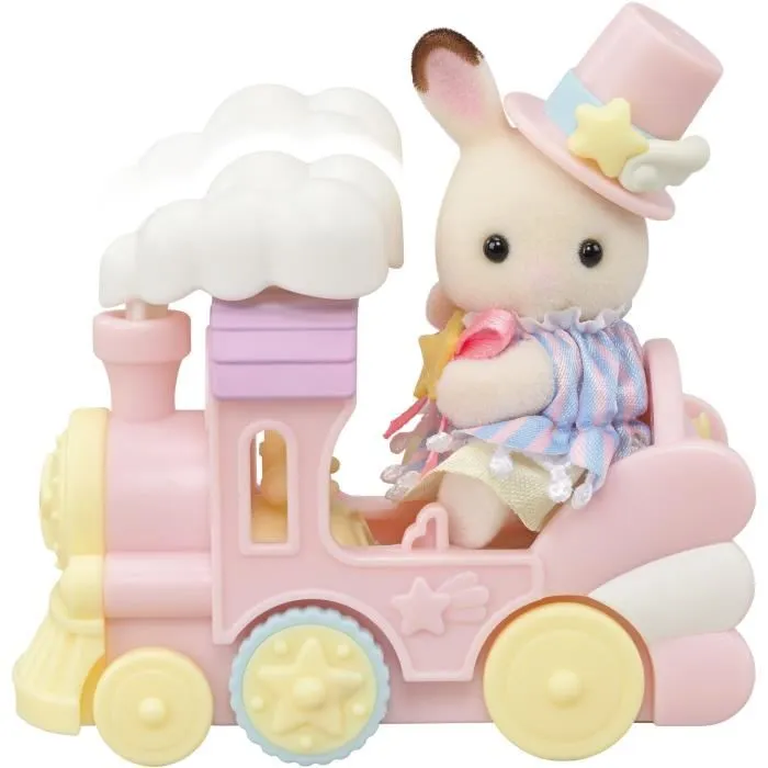 Sylvanian Families - Le Petit Train des Nuages - Set avec Train à Vapeur, Avion et Figurines Articulées Bébé Lapin et Panda - Jouet dès 3 Ans Sylvanian Families - Le Petit Train des Nuages - Set avec Train à Vapeur, Avion et Figurines Articulées Bébé Lapin et Panda - Jouet dès 3 Ans