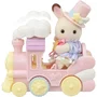 Sylvanian Families - Le Petit Train des Nuages - Set avec Train à Vapeur, Avion et Figurines Articulées Bébé Lapin et Panda - Jouet dès 3 Ans
