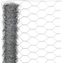 Nature Grillage hexagonal galvanisé Metalex® 0,5 m x 10 m - Maille 25 mm - Gris - Multi-usages