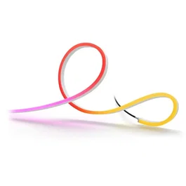 Philips Hue Ruban LED Neon Extérieur - 10 mètres, 1100 lm - ChromaSync, Ambiance et Blanc Éclatant - Résistant, Ajustable