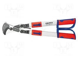 KNIPEX Ciseaux à câbles à principe de cliquet, 570 mm