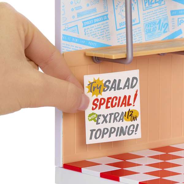 MGA Mini Pizzeria Miniverse Spaces Starter Pack - Jeu de création et décoration avec infinité de possibilités - Version espagnole