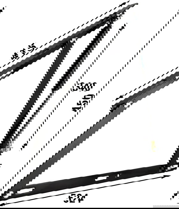 Q&Q Jeu de Charnières pour Canapé avec Ressort à Gaz, Système d'Attache, Vis M8, Force Piston 1150N