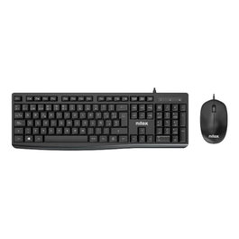 Nilox NXKME0012 Clavier + Souris USB sans Fil Ensemble Noir Disposition Espagnol