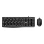 Nilox NXKME0012 Ensemble Clavier et Souris Noir USB 2.0