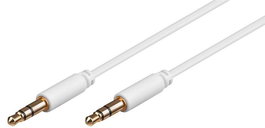 MicroConnect Câble Audio Jack 3,5 mm Stéréo Slim Mâle/Mâle, 0,5 m - Pour connexion AUX, Casque vers Ampli ou Enceintes
