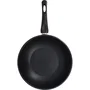 Menastyl Wok 28 cm en acier inoxydable, compatible tous feux dont induction - Réf. 6020252