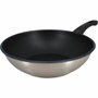 Menastyl Wok en acier inoxydable 28 cm