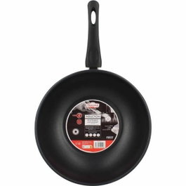 Menastyl Wok en acier inoxydable 28 cm