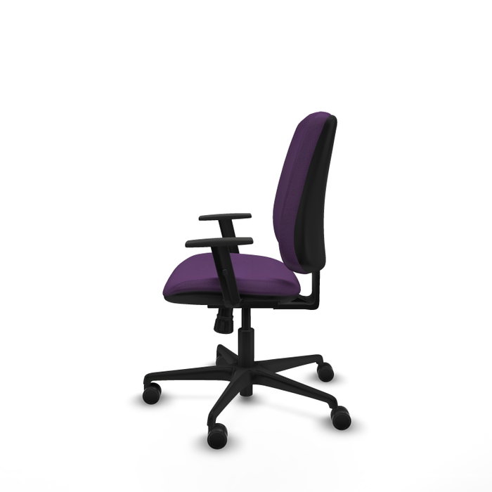 PIQUERAS Y CRESPO Chaise Alares Synchro Tissu Pourpre