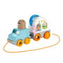 Fisher-Price Caravane Tirée JKD52 Aventures en Camping avec Voiture et Activités, Jouet pour Bébé dès 12 Mois