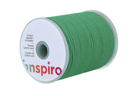 Innspiro Cordon en coton ciré fin vert loris 1,5 mm 100 m