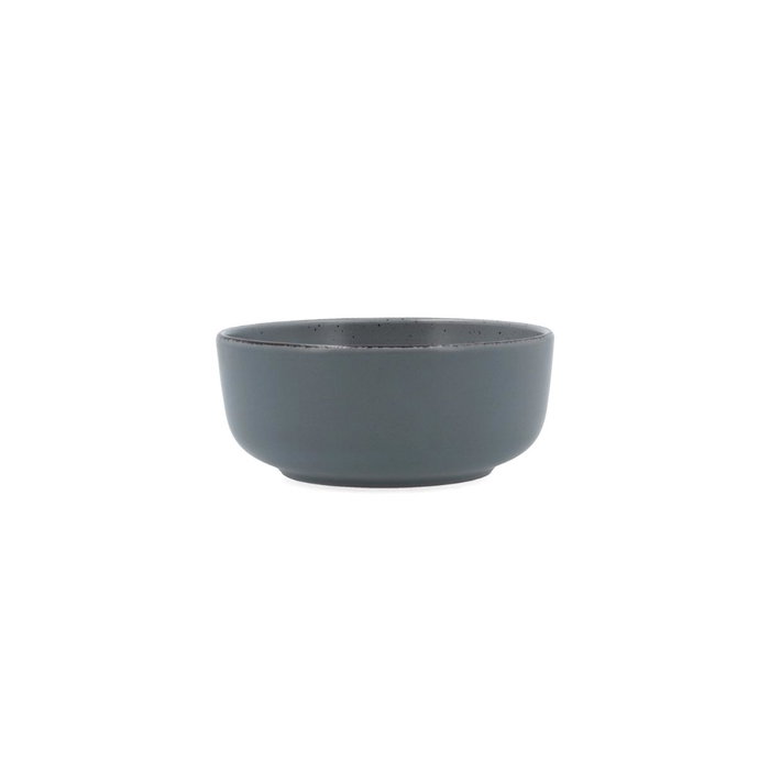 Quid Bol Cerámica Duna 15x15 cm Gris Decorado (12 Unidades)