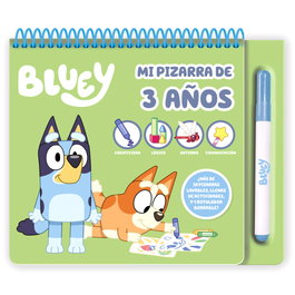 MOOSE Ardoise d'activités Bluey 3 ans - Espagnol - 32 pages - 27,5x22,5 cm