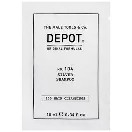 Depot Shampooing 100 Hair Cleansing No. 104 Complexe botanique neutralisant tons jaunes pour hommes 10 ml