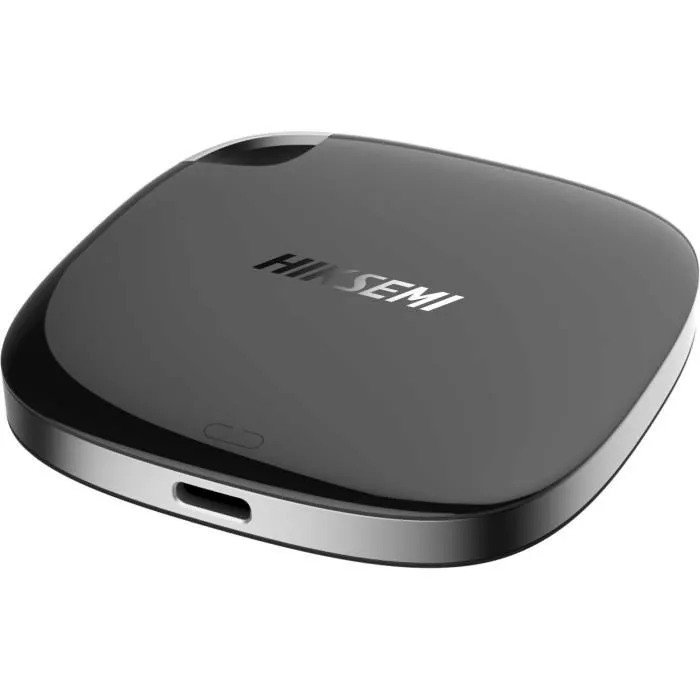 Hiksemi SSD Externe Portable T100I 512 Go USB-C USB 3.2, Vitesse 450 Mo/s, Compatible Android/PC/Mac, Garantie 3 Ans - Noir