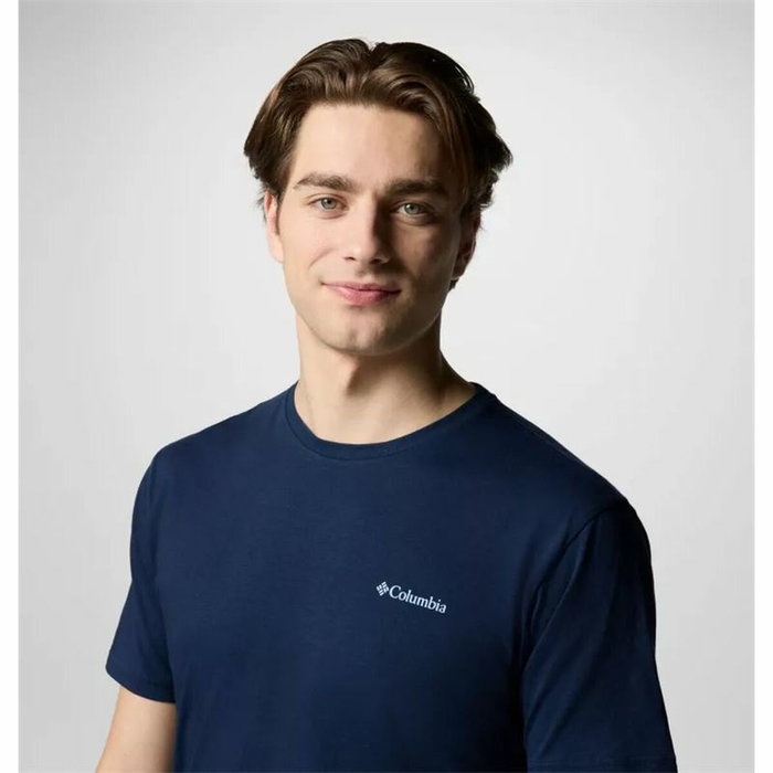 T-shirt à manches courtes homme Columbia North Cascades™ Sleeve Bleu foncé