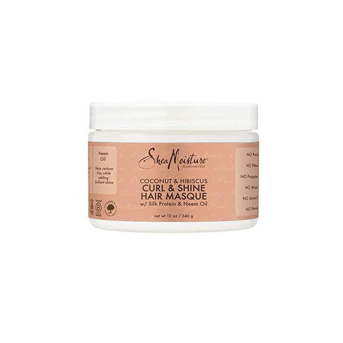 Shea Moisture Coconut & Hibiscus Curl & Shine Hair Masque 340g Shea Moisture Coconut & Hibiscus Curl & Shine Hair Masque 340g