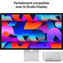 Apple Mac Studio (2025) - Ordinateur de bureau M3 Ultra 28 coeurs, GPU 60 coeurs, 96 Go RAM, SSD 1 To