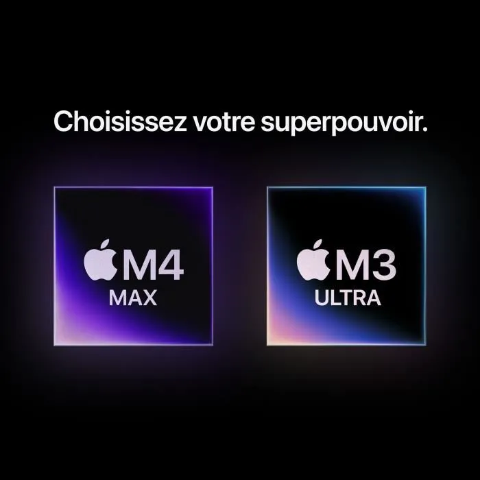 Apple Mac Studio (2025) - Ordinateur de bureau M3 Ultra 28 coeurs, GPU 60 coeurs, 96 Go RAM, SSD 1 To