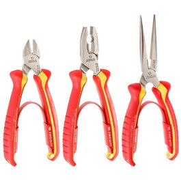 Facom Lot de 3 pinces isolées 1000 V pour électricien