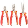 Facom Lot de 3 pinces isolées 1000 V pour électricien