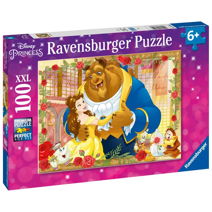Ravensburger - Puzzle Disney La Belle et la Bête - 100 pièces - Puzzle pour enfants dès 6 ans - Dessin animé