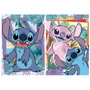 Educa Puzzle Adultes Stitch - Boîte de 2 Puzzles de 500 Pièces - Réf. 19732 - Dimension Assemblé : 46 x 34 cm