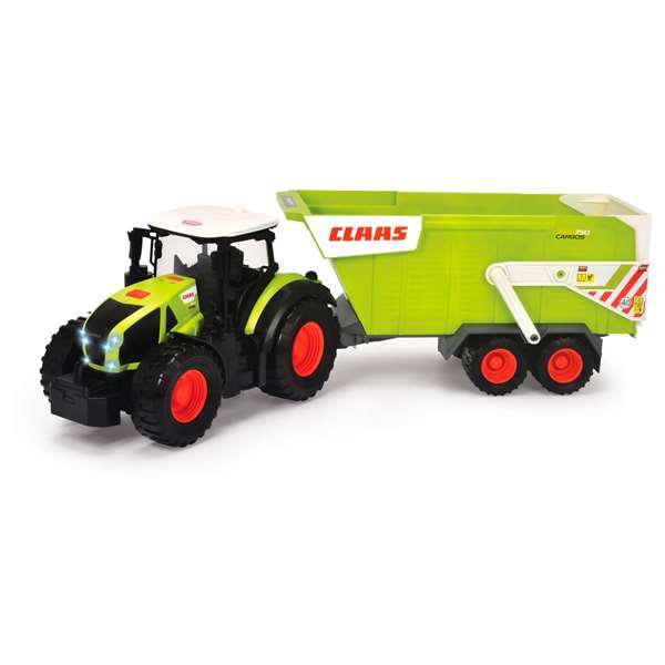Smoby - Tractor Claas ferme avec remorque - 65 cm - Jouet enfant avec sons et lumières - Fonctionne avec piles - Langues produit : espagnol, portugais Smoby - Tractor Claas ferme avec remorque - 65 cm - Jouet enfant avec sons et lumières - Fonctionne avec piles - Langues produit : espagnol, portugais