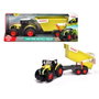 Smoby - Tractor Claas ferme avec remorque - 65 cm - Jouet enfant avec sons et lumières - Fonctionne avec piles - Langues produit : espagnol, portugais