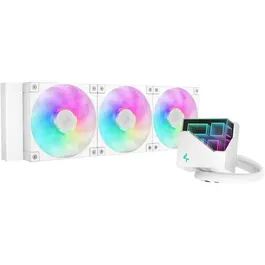 Deepcool LT360 ARGB - Watercooling AIO blanc avec 3 ventilateurs 120 mm ARGB - Compatible Intel LGA1851/1700/1200/115X et AMD AM5/AM4