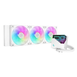 Deepcool Kit Refroidissement Liquide Tout-en-Un LT360 ARGB Blanc - Ventilateurs 120 mm PWM - Socket LGA 1700, AM5