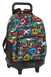 Safta Mochila Graffiti Colors à roulettes compacte extensible 33x45x22cm