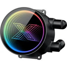 Xigmatek Fenix II 360 Watercooling AIO pour processeur, 3 ventilateurs 120 mm ARGB, compatible Intel LGA 1851/1700 et AMD AM5/AM4, Noir