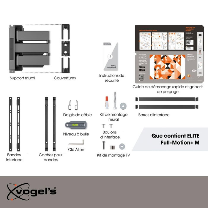Vogel's Support TV avec Bras TVM5445 Negro 32-65 pouces Vogel's Support TV avec Bras TVM5445 Negro 32-65 pouces