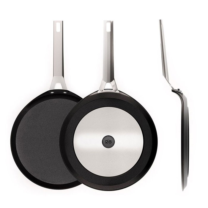 Poêle à crêpes Valira 4656/25 Ø 28 cm Noir Aluminium Poêle à crêpes Valira 4656/25 Ø 28 cm Noir Aluminium
