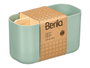 Berilo Organisateur en Plastique et Bambou 5 Compartiments Vert 17,5x8,5x10 cm (Set de 24)