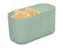 Berilo Organisateur en Plastique et Bambou 5 Compartiments Vert 17,5x8,5x10 cm (Set de 24)