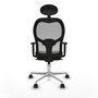 Piqueras y Crespo Chaise de Bureau 1D086N1 Gris Brun foncé