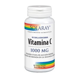 SOLARAY Vitamine C 1000 mg action retardée, 30 comprimés