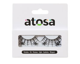 Faux cils Halloween avec design de tombes et d'arbres