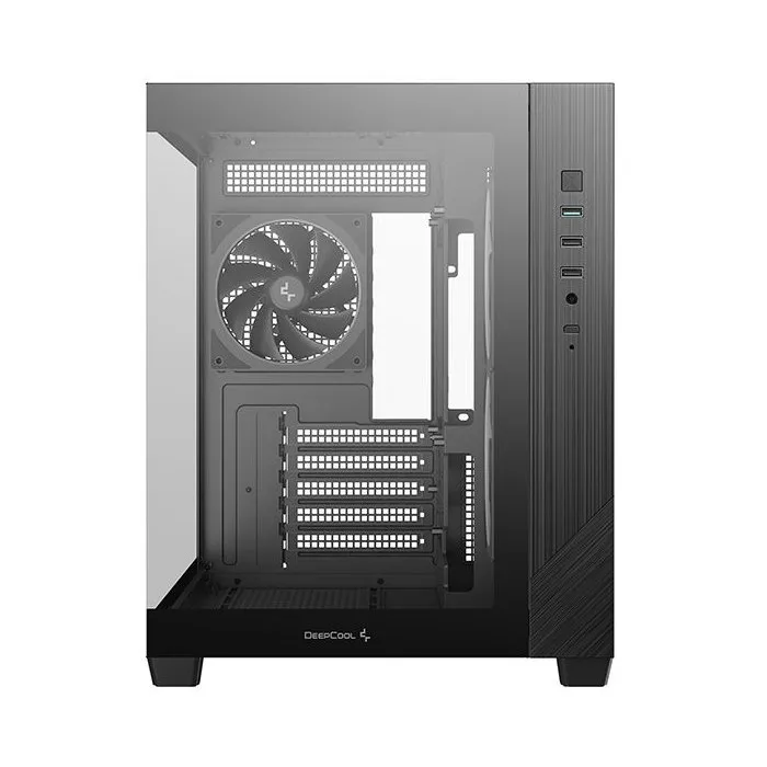 Deepcool CG330 Boîtier PC Mini Tour Micro-ATX, 3 Ventilateurs ARGB Inclus, Noir
