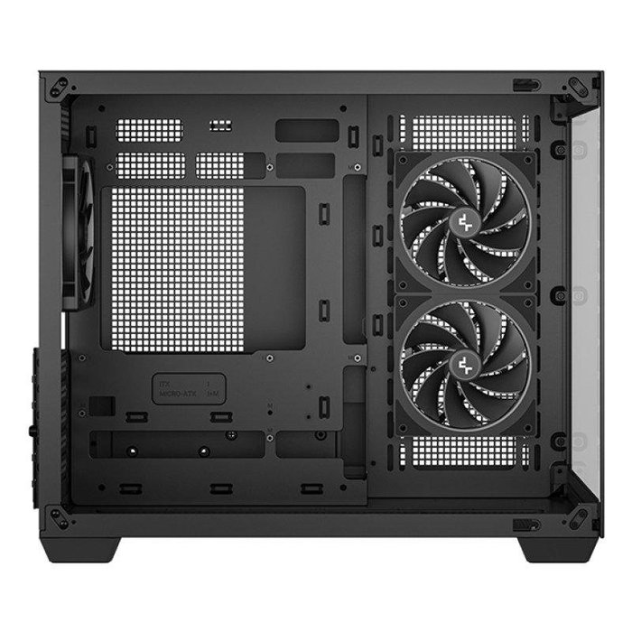 Deepcool CG330 Boîtier PC Mini Tour Micro-ATX Noir avec 3 Ventilateurs ARGB