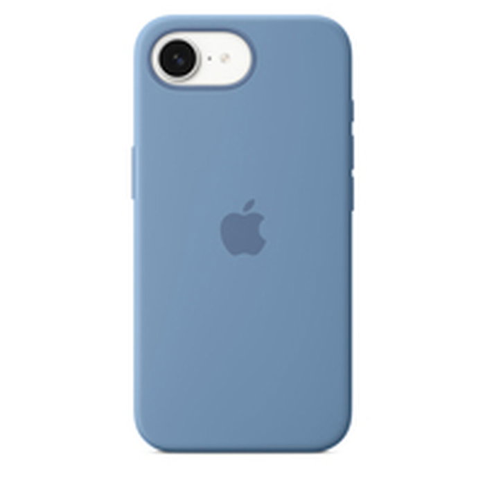 Apple iPhone 16E - Coque en silicone - Bleu d'hiver