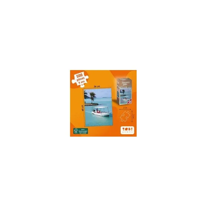 Topi Games Puzzle Échappées Belles Polynésie - 500 pièces - Dès 10 ans