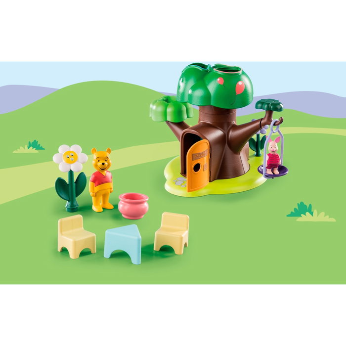 Playmobil 1.2.3 & Disney Winnie The Pooh - Jeu d'éveil arbre interactif avec Winnie et Porcinet, développement motricité fine, couleurs et formes, dès 18 mois Playmobil 1.2.3 & Disney Winnie The Pooh - Jeu d'éveil arbre interactif avec Winnie et Porcinet, développement motricité fine, couleurs et formes, dès 18 mois
